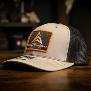 Coffee and khaki classic patch hunting hat by The Southern Outdoorsmen