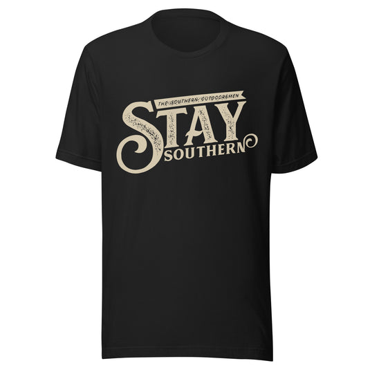 Stay Southern t-shirt in vintage black by The Southern Outdoorsmen